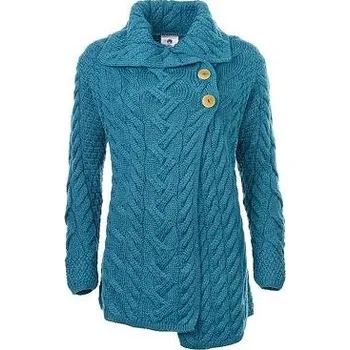 Dámský svetr Vlnka Dámský vlněný svetr Vlnka S05 modrá velikost oblečení S