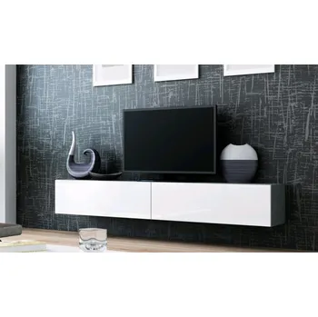 Komoda TV komoda VIGO 180 - šedo-bílá