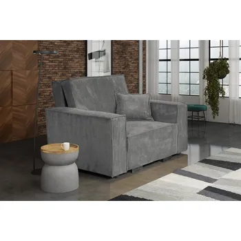 Křeslo Rozkládací křeslo Vivian Star I tmavě šedá