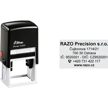 Razítko Razítko Shiny S-826 Printer Line, vlastní text 41 x 24 mm
