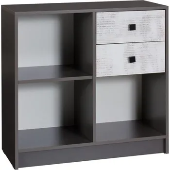 Knihovna Regál TOMMY 13, Grafit/Enigma