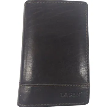 Obal na doklad Lagen dokladovka kožená hnědá V-60/T DK-BROWN