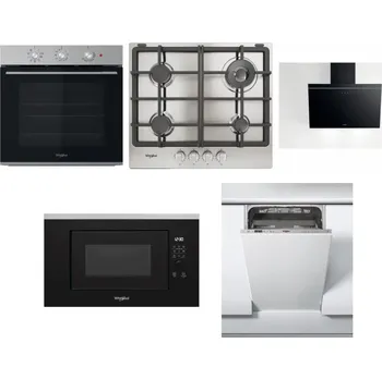 Set domácích spotřebičů WHIRLPOOL OMK38HU0X + WHIRLPOOL TGML 661 IX R + WHIRLPOOL AKR 62F LT K + WHIRLPOOL WMF200G + WHIRLPOOL WSIC 3M27 C