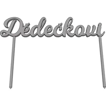 Dědečkovi 2 - plastový zápich - Červená