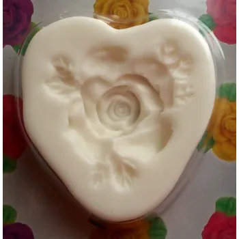 Mýdlo Růže s lístečky - silikonová forma