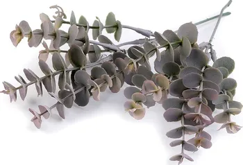 Umělá květina Stoklasa Umělý eukalyptus 21 cm 7 ks šedý/zelený
