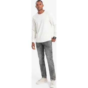 Pánské džíny Pánské džíny STRAIGHT LEG šedé