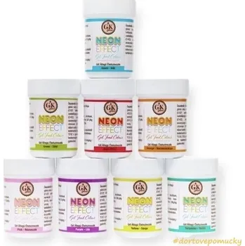 Potravinářské barvivo Zelená neonová gelová barva 30g