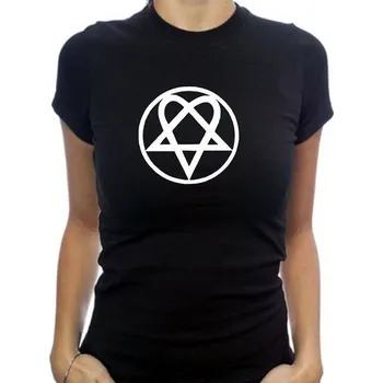 dámské tričko HIM - Heartagram XL Bílá