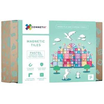 Connetix Magnetic Tiles Pastel 120 dílků