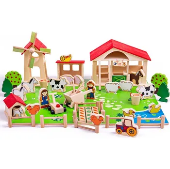Bigjigs Toys BJ415 dřevěná farma