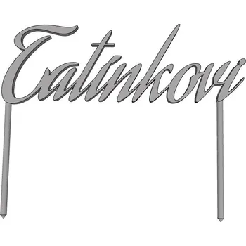 Tatínkovi 1 - plastový zápich - Červená