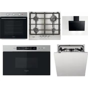 Set domácích spotřebičů WHIRLPOOL OMK38HU0X + WHIRLPOOL TGML 661 IX R + WHIRLPOOL AKR 62F LT K + WHIRLPOOL MBNA910X + WHIRLPOOL WIC 3C33 PFE