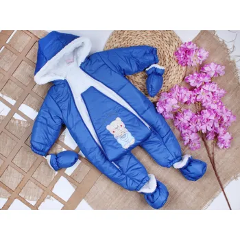 Kojenecký overall Zimní kombinéza My Bear modrá 74