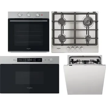 Set domácích spotřebičů WHIRLPOOL OMK38HU0X + WHIRLPOOL TGML 661 IX R + WHIRLPOOL MBNA910X + WHIRLPOOL WIC 3C33 PFE