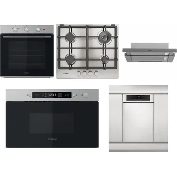 Set domácích spotřebičů WHIRLPOOL OMK38HU0X + WHIRLPOOL TGML 661 IX R + WHIRLPOOL AKR 749/1 IX + WHIRLPOOL MBNA910X + WHIRLPOOL WSBO 3O34 PF X