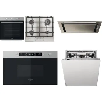 Set domácích spotřebičů WHIRLPOOL OMK38HU0X + WHIRLPOOL TGML 661 IX R + WHIRLPOOL WCT3 64 FLB X + WHIRLPOOL MBNA910X + WHIRLPOOL WIO 3O540 PELG