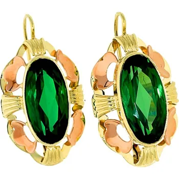 Náušnice Goldstore Zlaté velké náušnice klasický patent Váha: 6.71 g