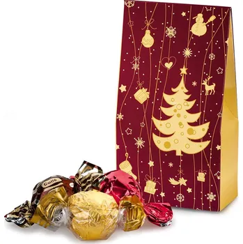 Cukrovinka Italské čokoládové pralinky ve vánočním balení, 100 g