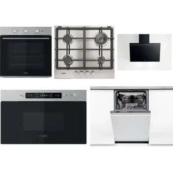 Set domácích spotřebičů WHIRLPOOL OMK38HU0X + WHIRLPOOL TGML 661 IX R + WHIRLPOOL AKR 62F LT K + WHIRLPOOL MBNA910X + WHIRLPOOL WSIO 3O34 PFE X