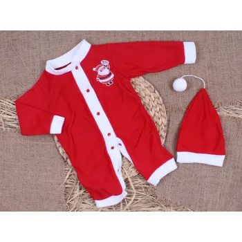 Overal a čepička pro miminka Santa 80