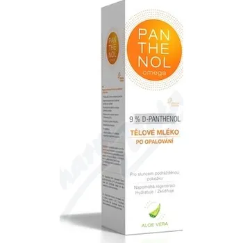 Přípravek po opalování Panthenol Omega tělové mléko Aloe vera 9% 250ml
