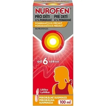 Lék na bolest, zánět a horečku Nurofen pro děti 4% Pomeranč 40mg/ml por.sus.100ml