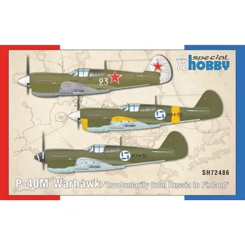 Plastikový model 1/72 P-40M Warhawk 'Invol. from Russia to Finland'