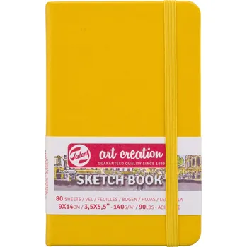 Umělecký papír Skicák Art Creation - žlutý, 140g/m2, 9x14 cm
