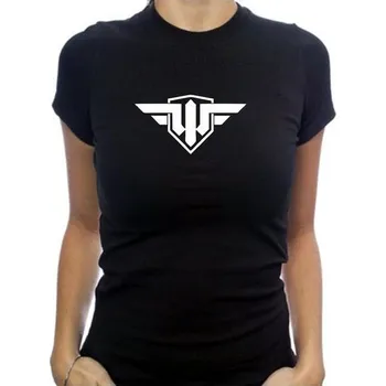 dámské tričko WORLD OF WARPLANES-Logo Černá L