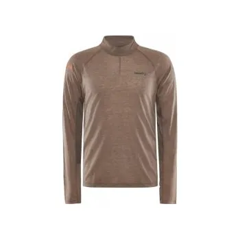 Pánské oblečení CRAFT ADV SubZ Wool LS 2 M hnědá 1911332-244200 L; Hnědá triko + DÁREK DLE VÝBĚRU!