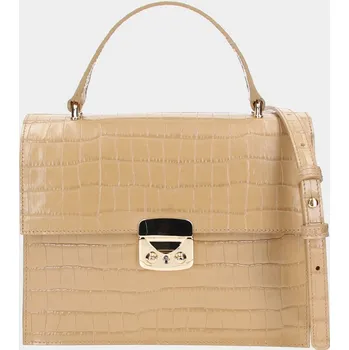 Kabelka ELEGA Kroko béžová