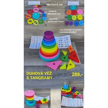 RC model auta DUHOVÁ VĚŽ S TANGRAMY