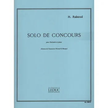 Rabaud: SOLO DE CONCOURS / klarinet a klavír