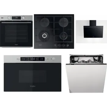 Set domácích spotřebičů WHIRLPOOL OMSK58RU1SX + WHIRLPOOL GOFL 629/NB1 + WHIRLPOOL AKR 62F LT K + WHIRLPOOL MBNA910X + WHIRLPOOL WIO 3T133 PE 6.5