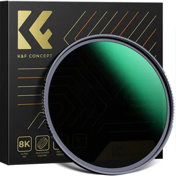 K&F 62MM Nano-X ND64 (6 Stop) Lens Filter Fixed Neutral Density Filter, Waterproof, Scratch-Resistant