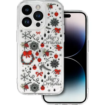 Pouzdro na mobilní telefon Zadní kryt TEL PROTECT Christmas Clear pro Iphone 13 Pro Design 5