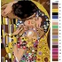 Malujsi Polibek detail Gustav Klimt 40 x 50 cm bez rámu