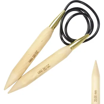 Jehlice Kruhové jehlice Jumbo Birch 100 cm 20 mm