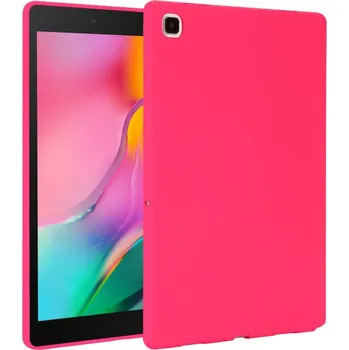 Pouzdro na tablet VSECHNONAMOBIL 65636 RUBBER Ochranný kryt pro Samsung Galaxy Tab A 8.0 2019 (T290/T295) neonově růžový