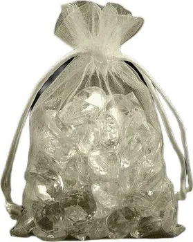 Dárková taška Organzový dárkový pytlík 10 x 15 cm krémový 10 ks