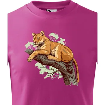 Chlapecké oblečení Dětské tričko Puma, Barva Purpurová, Velikost 110 cm/4 roky, Canvas Dětské tričko Bezvatriko.cz 2182