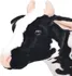Plyšová hračka vidaXL Stojící kráva černobílá XXL