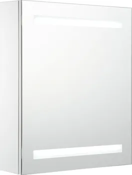 Koupelnový nábytek LED koupelnová zrcadlová skříňka 50 x 13,5 x 60 cm bílá
