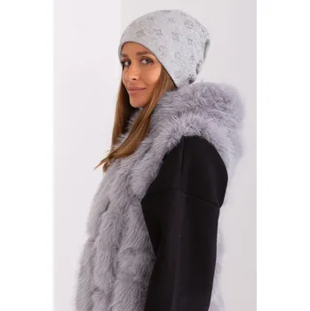 Čepice Čepice s kašmírem Wool Fashion Italia šedá EU velikost: Univerzální