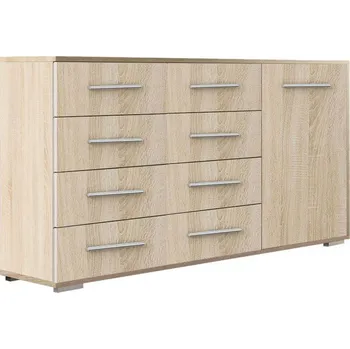 Obývací stěna FRANCESKO MAXI 4S1D dub sonoma