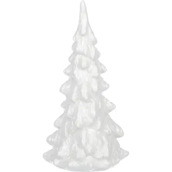 Vánoční svícen Autronic ALA1185 bílý 17 cm