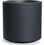 Prosperplast Květináč s vkladem HEOS DBHER antracit 46,8cm x 46,8cm x 45cm