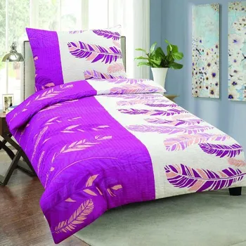 Povlečení Krepové povlečení Peříčko fialové