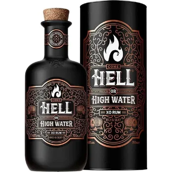 Rum HELL Or HIGH WATER XO 40 % 0,7 l v dárkové tubě